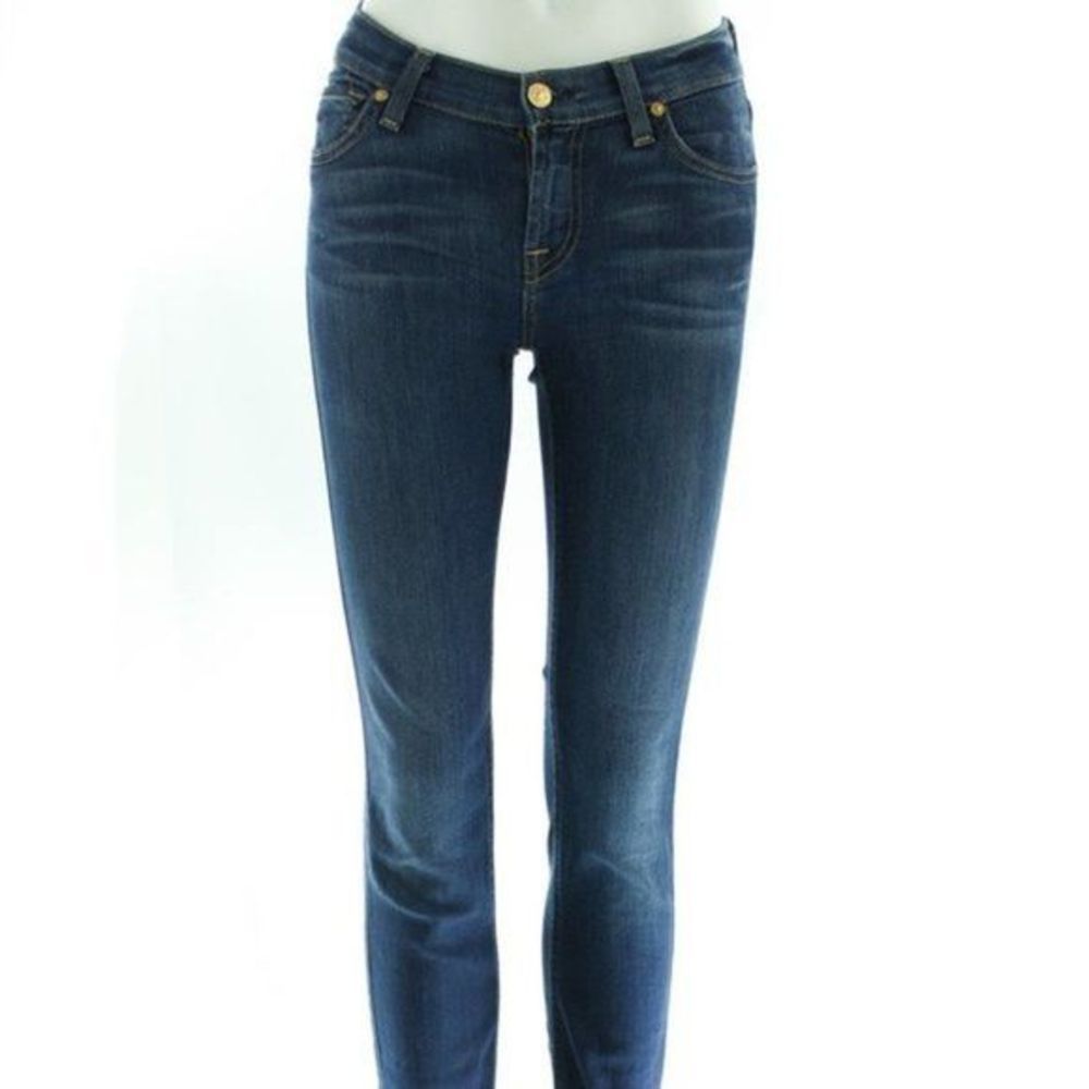 7 For All Mankind "The Slim Cigarette" Jean Blue Size 25